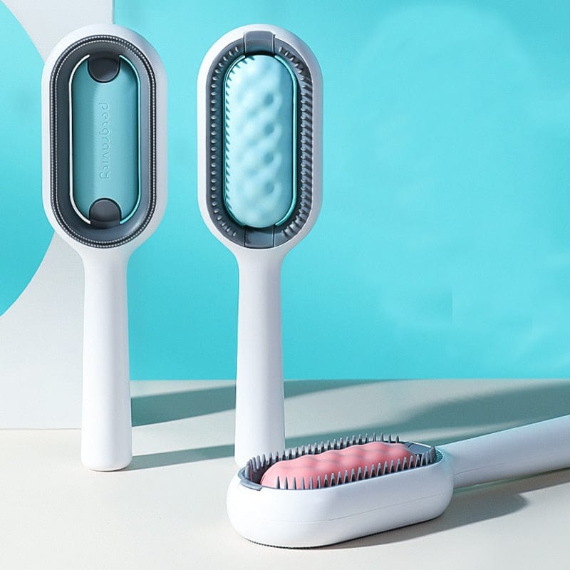 MagicPaws Pet Grooming Brush | Mess-Free Fur Control & Soothing Massage (1+1 Free)