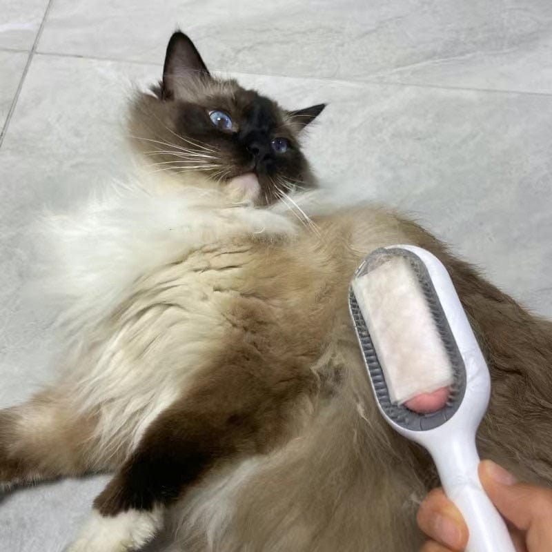 MagicPaws Pet Grooming Brush | Mess-Free Fur Control & Soothing Massage (1+1 Free)