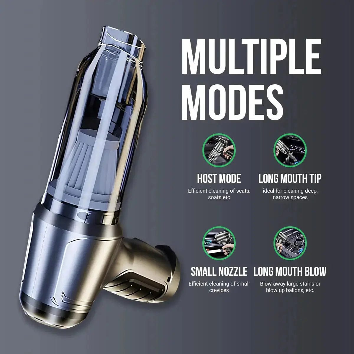 Vortex Electric Air Duster & Vacuum – Powerful & Portable