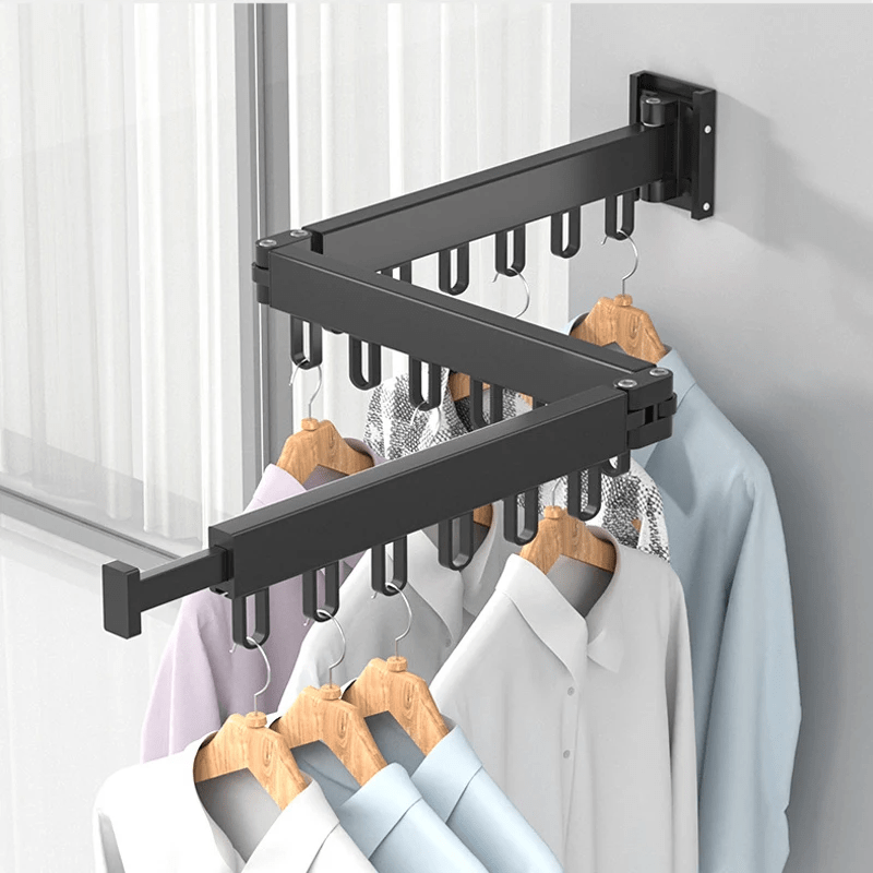 Retractable Space Saving Clothes Drying Rack – 360° Rotating