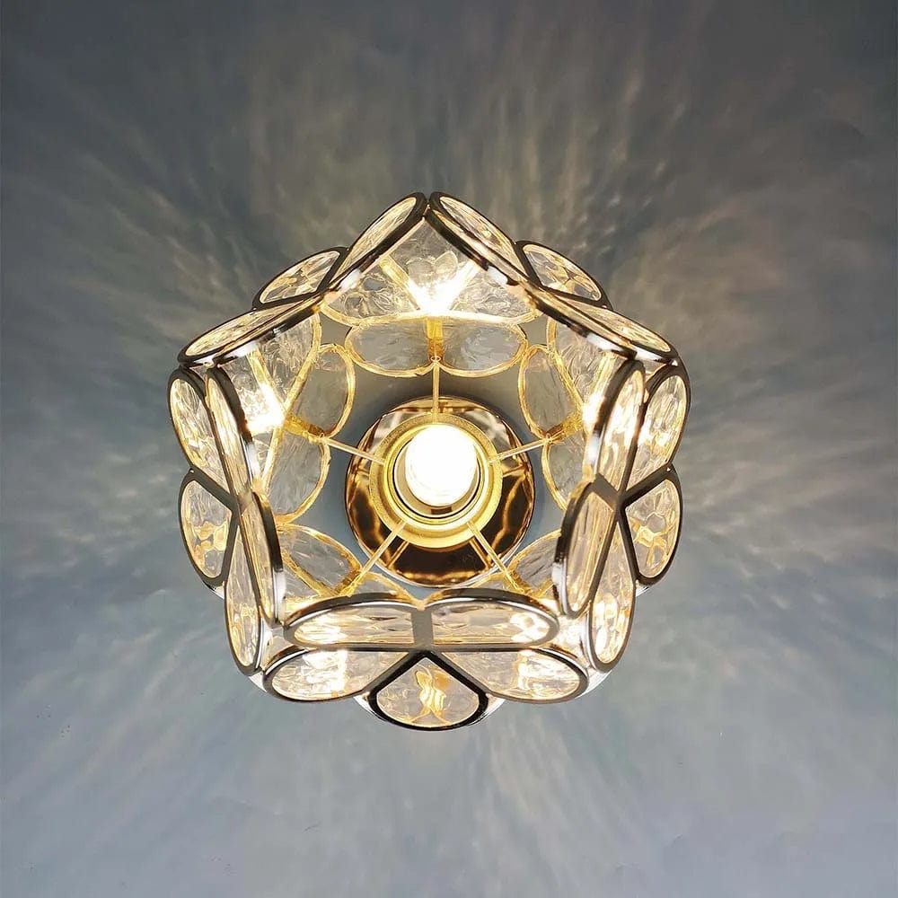 Flowers Style Glass Ceiling Light – Whimsical Elegance for Your Hallway