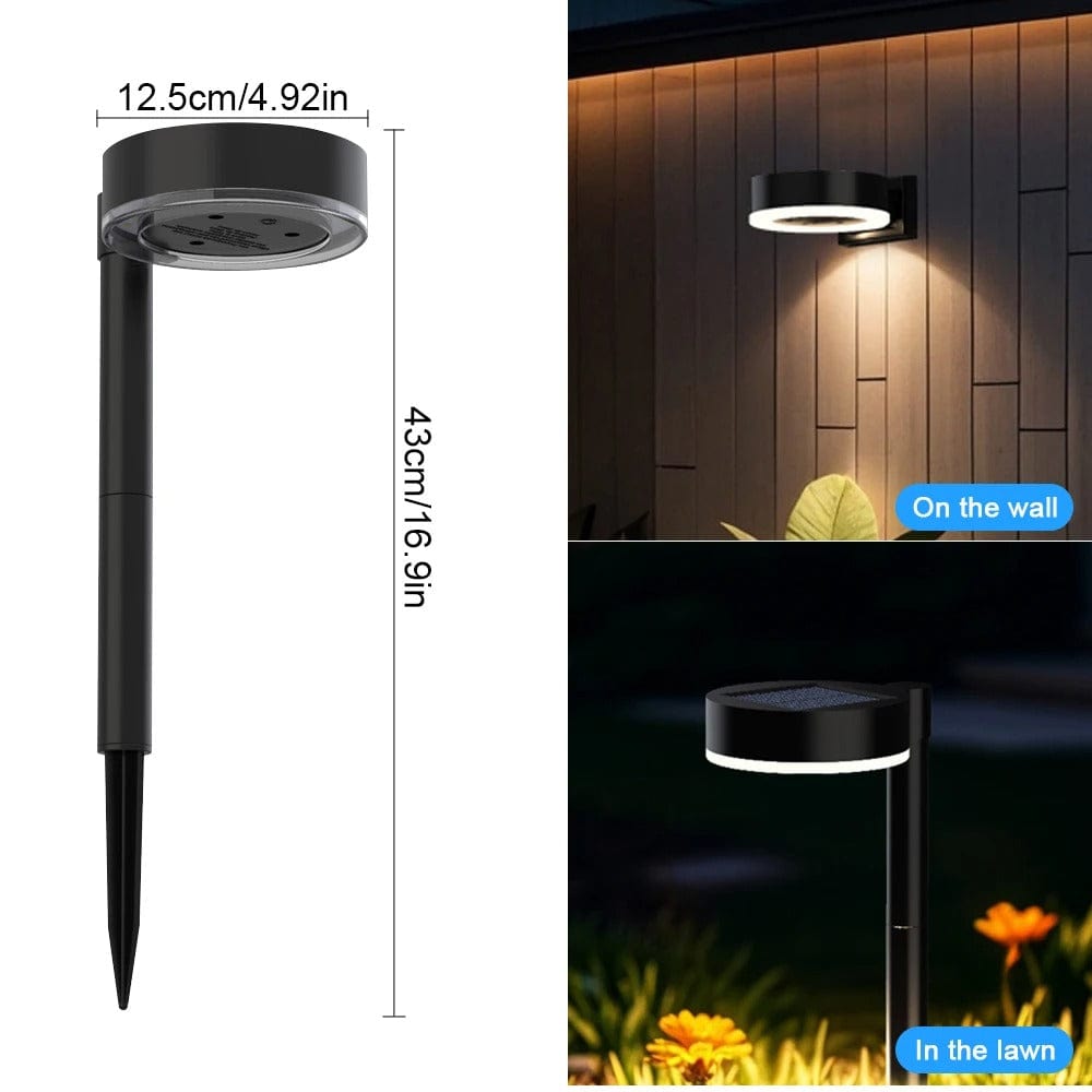 Solar Lawn Lights – Waterproof Outdoor Path Lights with Warm Glow