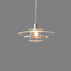 Contemporary UFO Pendant Light - Vintage Acrylic & Iron Art Design