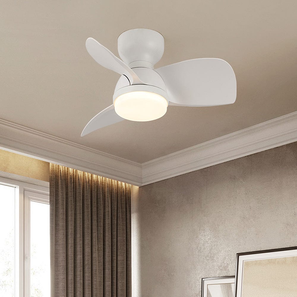 Wood Simple Stylish Ceiling Fan with LED Light and Remote Control