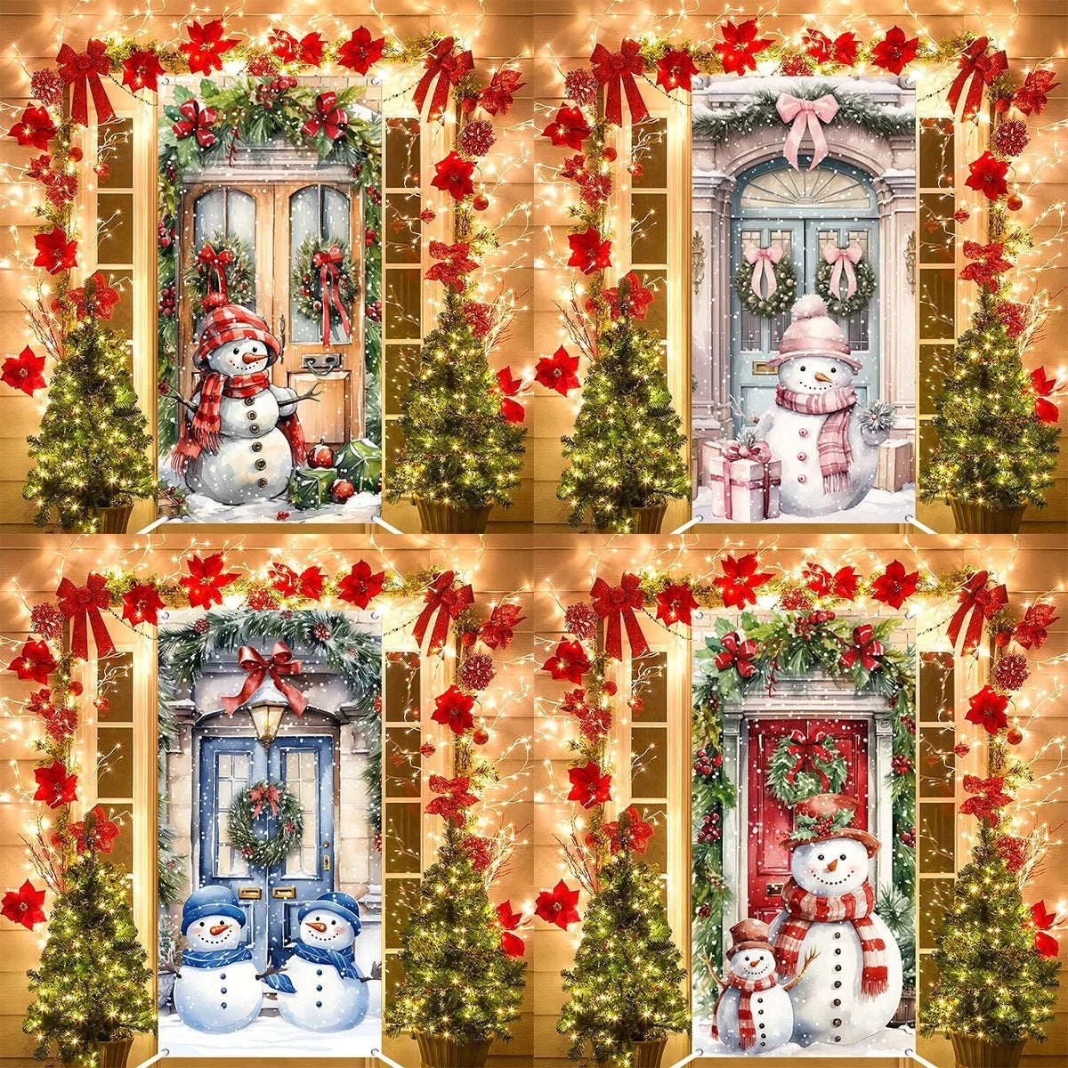 Festive Merry Christmas Door Banner – Holiday 2024-2025 Decoration