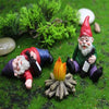 Handcrafted Drunken Garden Gnomes – 7 cm Unique Decor