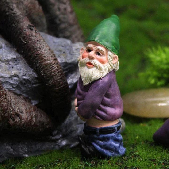 Handcrafted Drunken Garden Gnomes – 7 cm Unique Decor