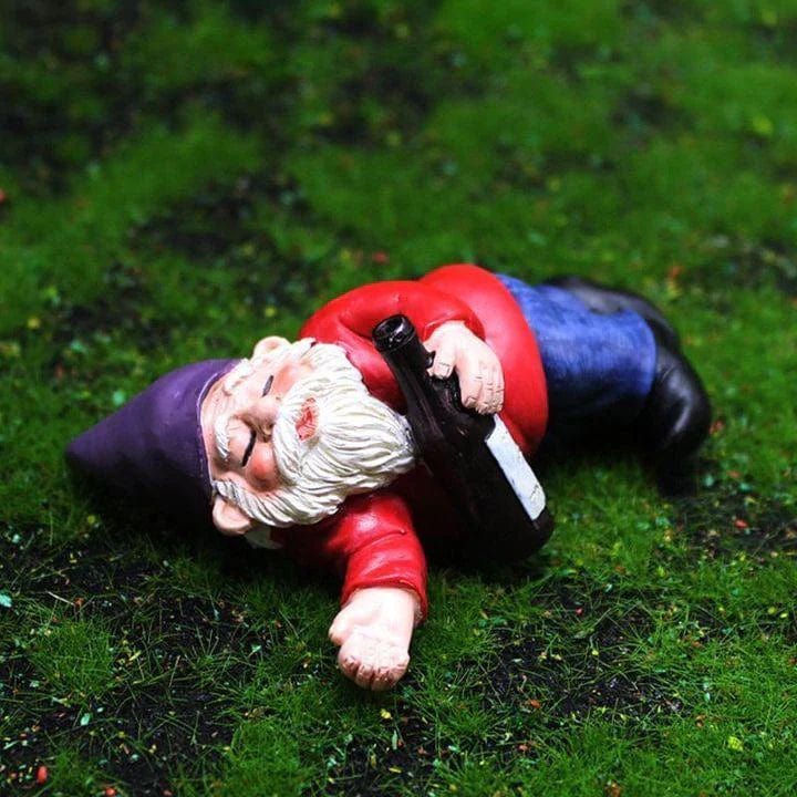 Handcrafted Drunken Garden Gnomes – 7 cm Unique Decor