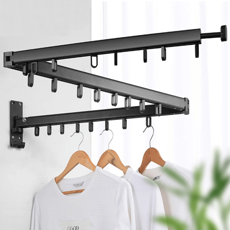 Retractable Space Saving Clothes Drying Rack – 360° Rotating