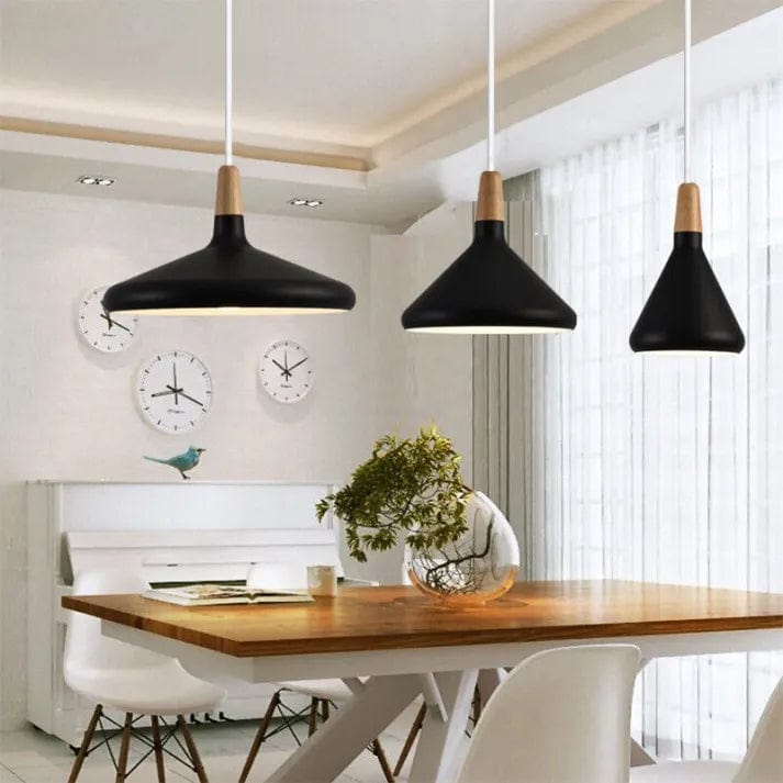 French Macaron Conical Metal Pendant Lamp - Playful & Elegant Lighting for Modern Spaces