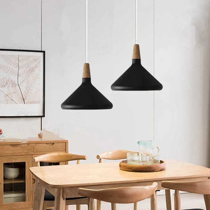 French Macaron Conical Metal Pendant Lamp - Playful & Elegant Lighting for Modern Spaces