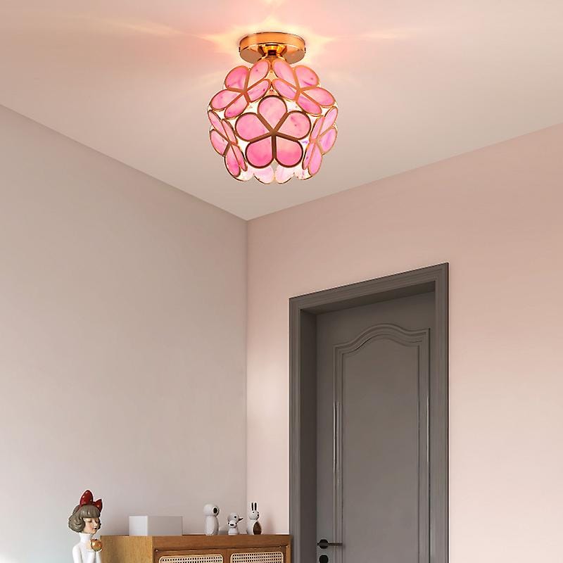 Flowers Style Glass Ceiling Light – Whimsical Elegance for Your Hallway