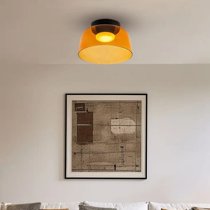 Medieval Glass Ceiling Lamp – Timeless Elegance with Modern Flair