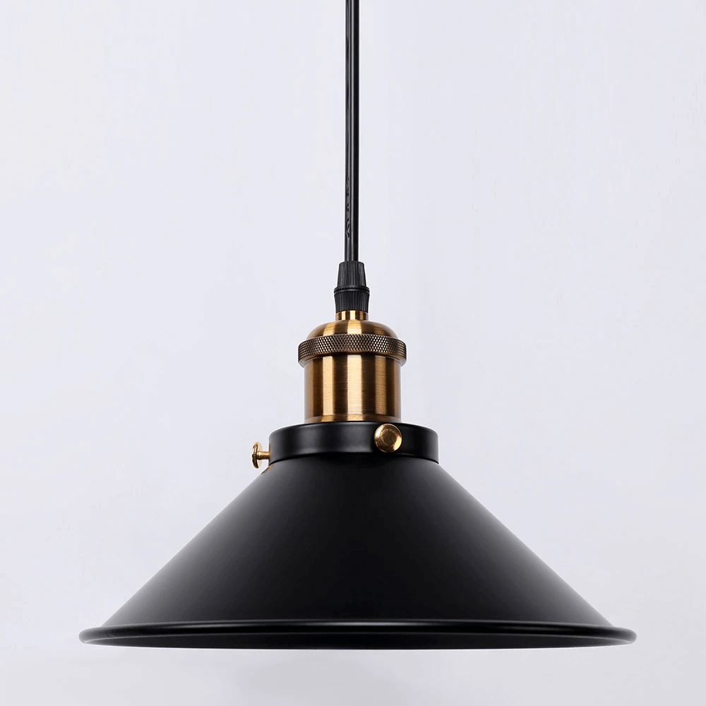 Brass Cone Pendant Light – Vintage Charm with Modern Elegance