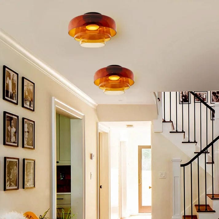 Medieval Glass Ceiling Lamp – Timeless Elegance with Modern Flair