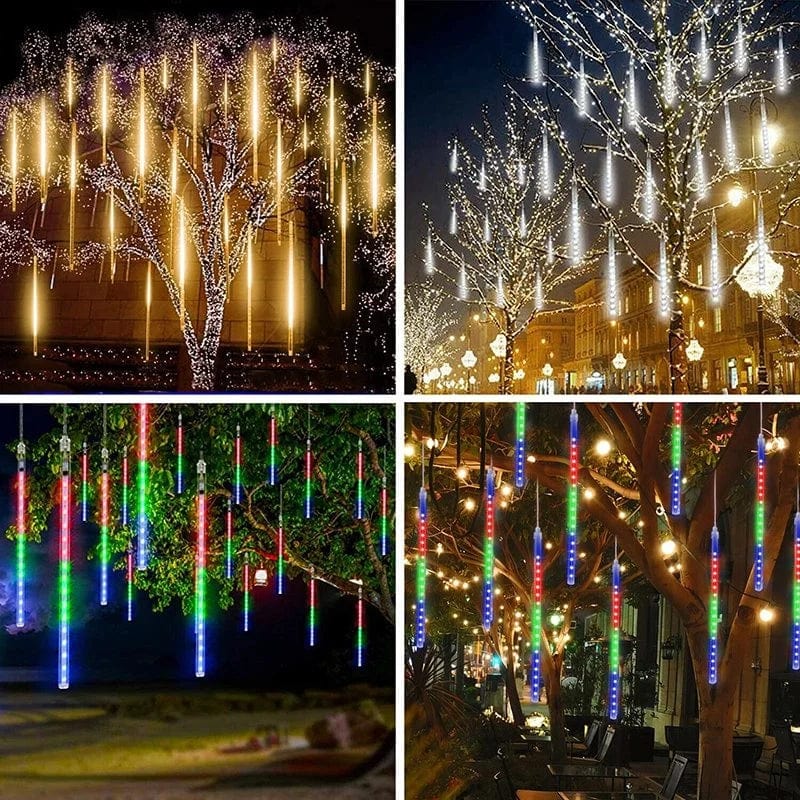 Enchanting Snowfall LED Lights – Magical Outdoor Decor