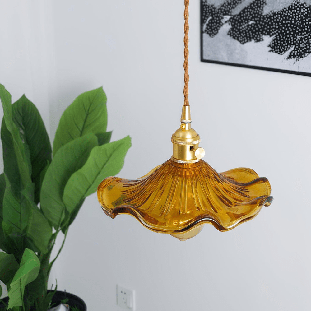 Blossom Glass Pendant – Elegant LED Ceiling Light