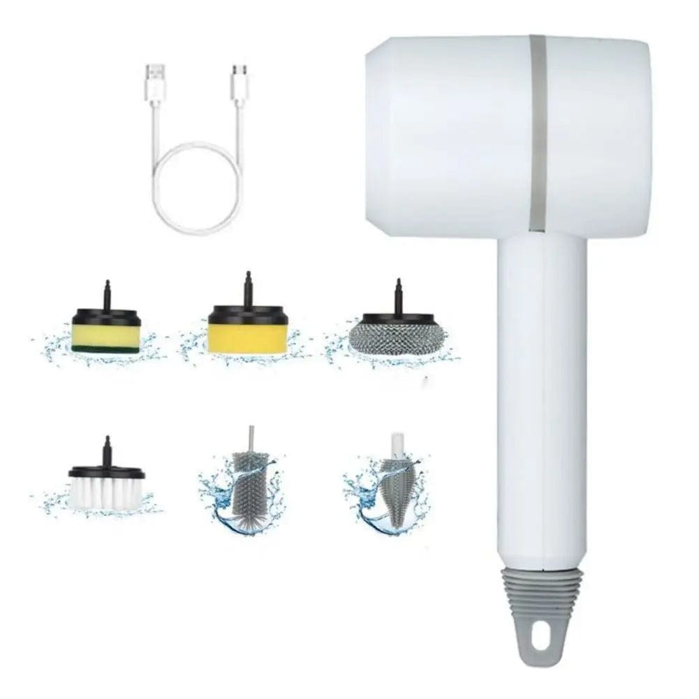 6-in-1 Electric Multi-Surface Cleaning Brush - Time-Saving Tool