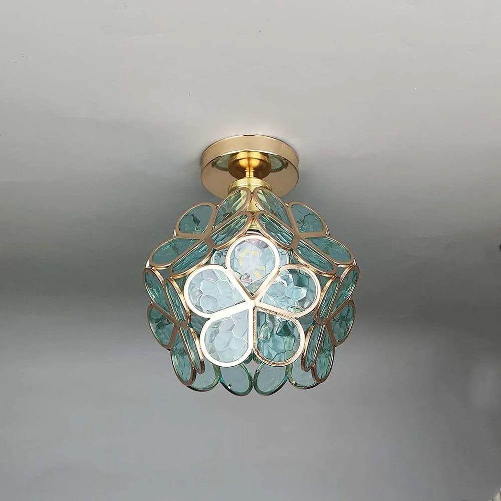 Flowers Style Glass Ceiling Light – Whimsical Elegance for Your Hallway