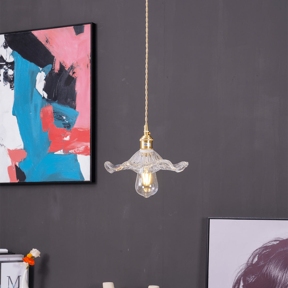 Blossom Glass Pendant – Elegant LED Ceiling Light