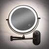 Black Rechargeable LED Magnifying Mirror – Perfect for Makeup and Bathroom Use