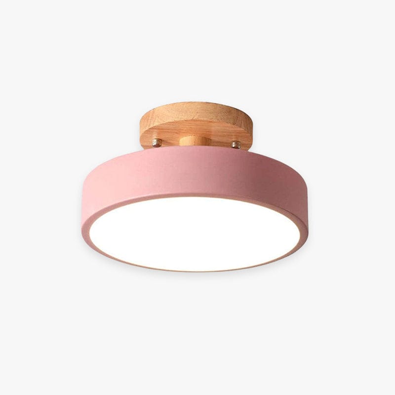 Modern Wooden LED Ceiling Light – Minimalist Design with Natural Elegance