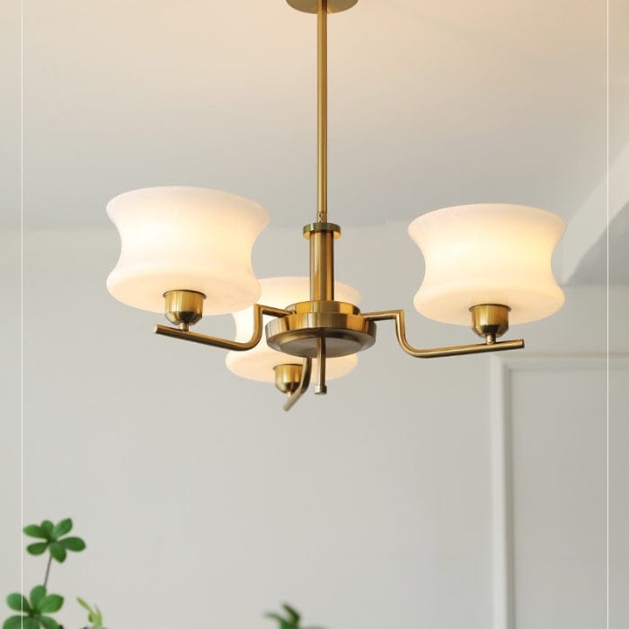 Vintage Gold Chandelier - Nostalgic Warmth for Living, Dining, or Bedroom