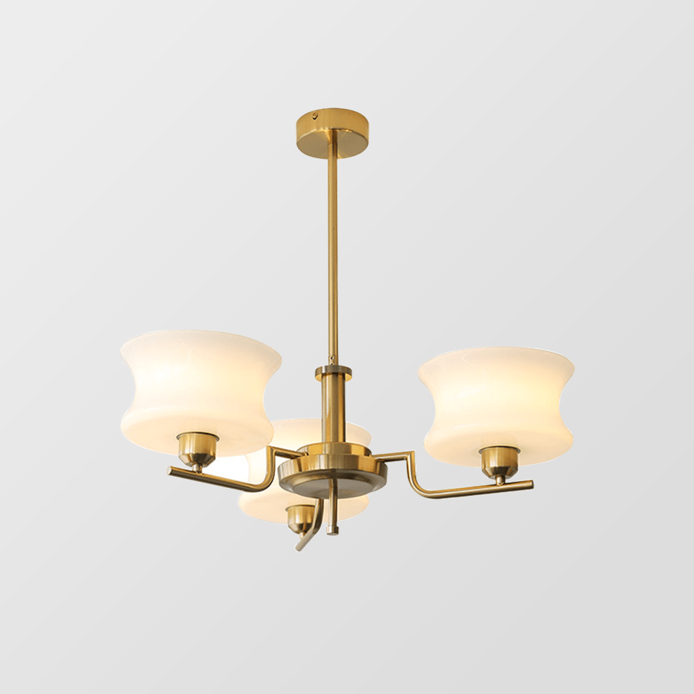 Vintage Gold Chandelier - Nostalgic Warmth for Living, Dining, or Bedroom