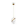 Crescent Pendant Light - Elegant Opaque Acrylic Chandelier