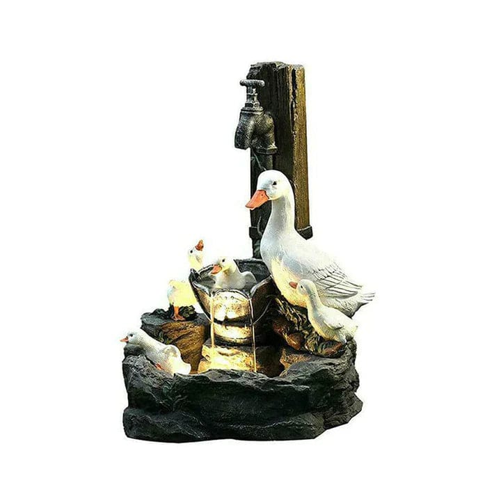 Charming Duck Fountain – Water Feature for Garden & Patio