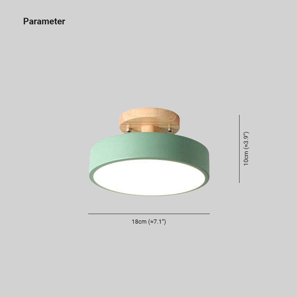 Modern Wooden LED Ceiling Light – Minimalist Design with Natural Elegance