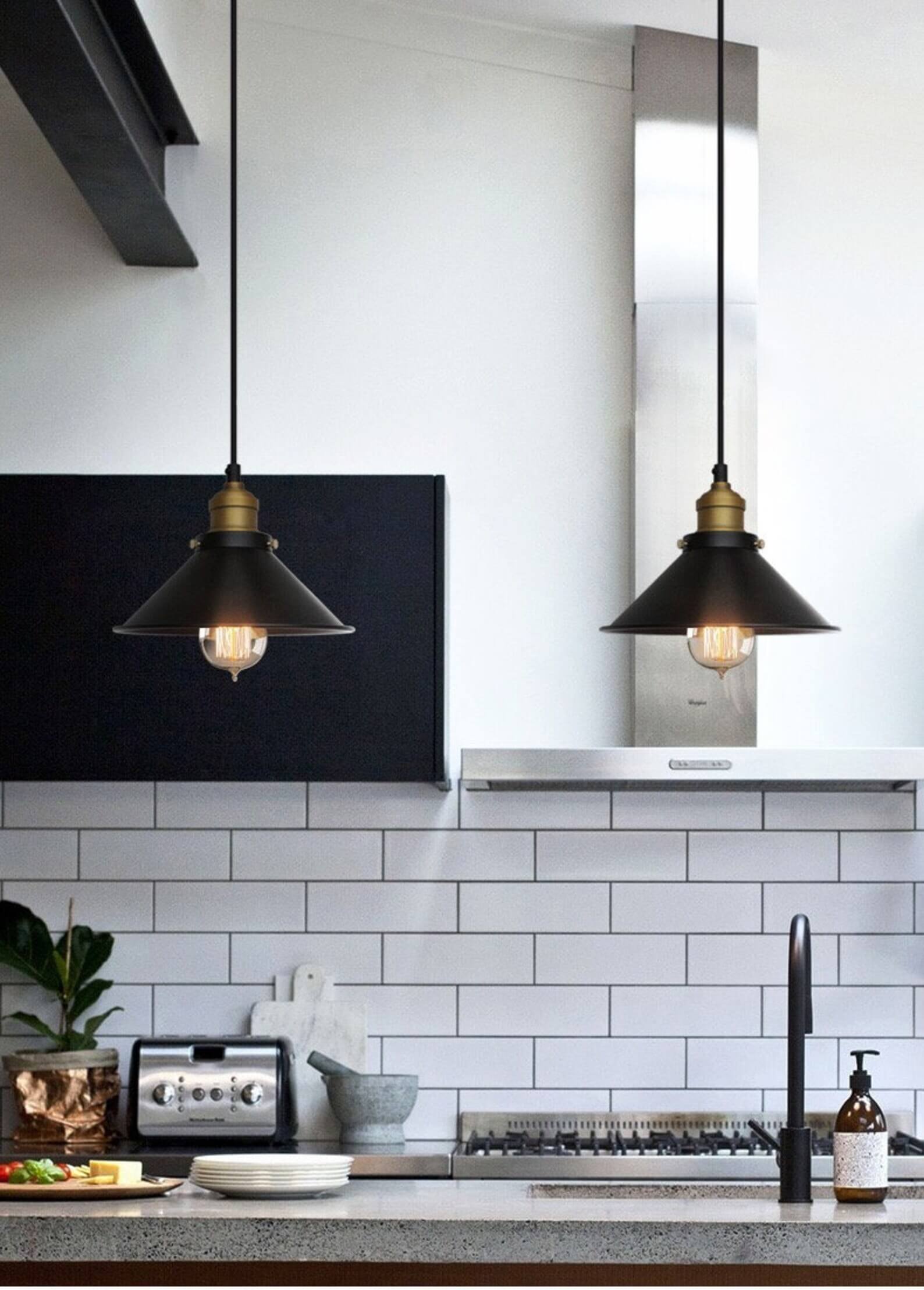 Brass Cone Pendant Light – Vintage Charm with Modern Elegance