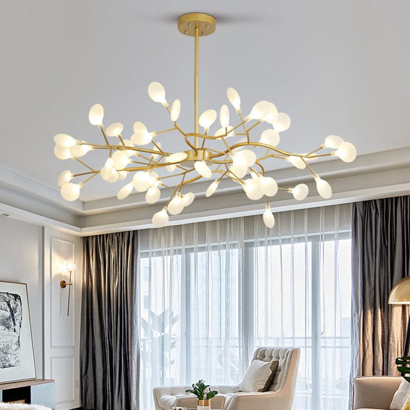 Simplicity Branched Firefly Chandelier - Modern Minimalist LED Fixture