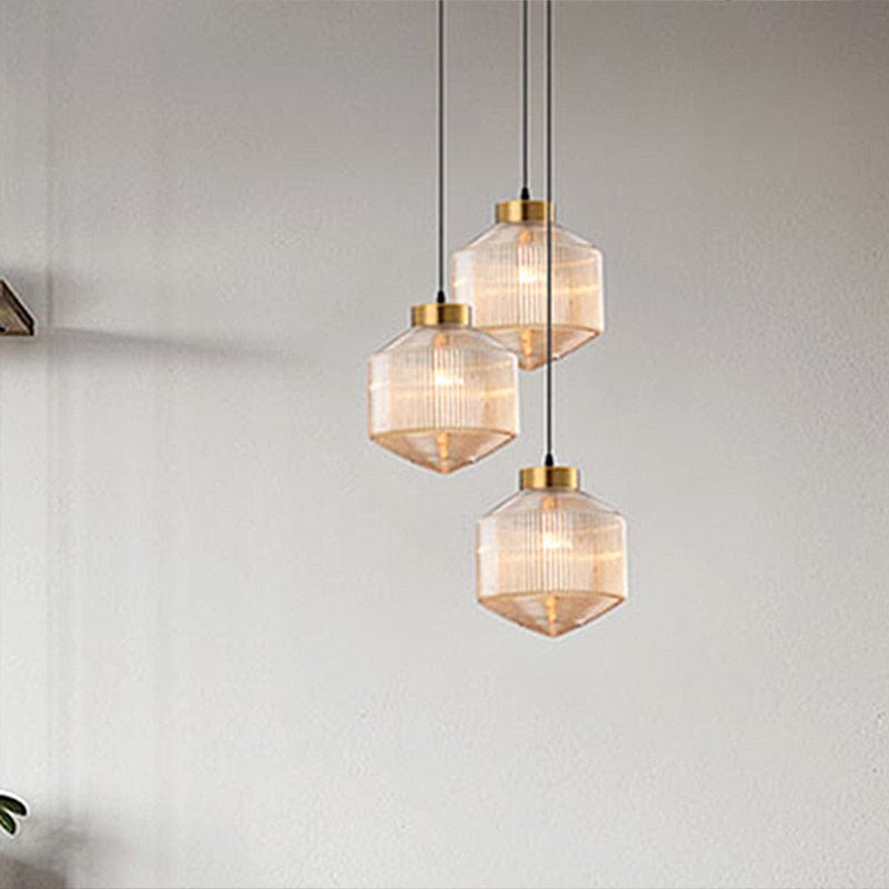 Modernism Drum Pendant Lamp - Chic Glass LED/Incandescent Fixture