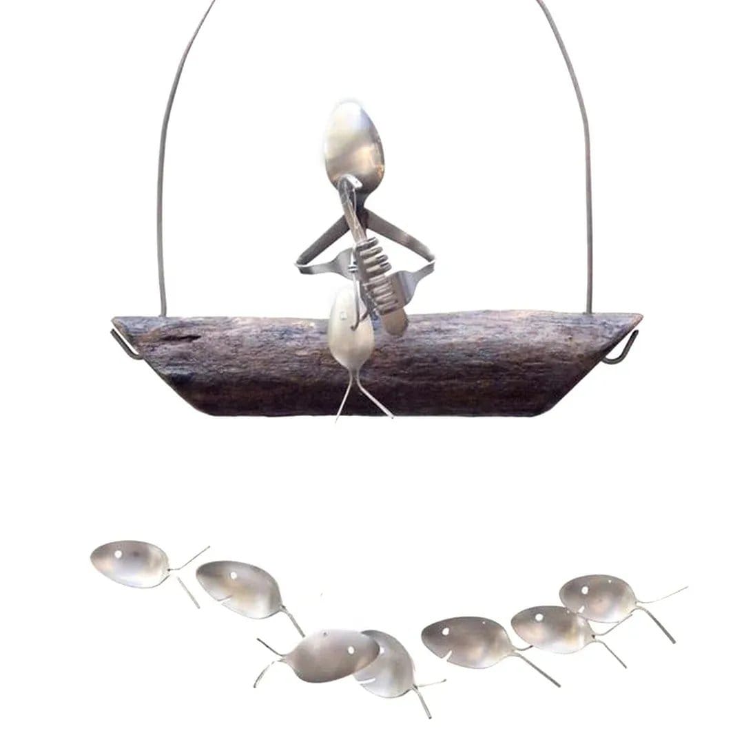 Elegant Spoon Fish Wind Chime – Handcrafted & Unique Décor