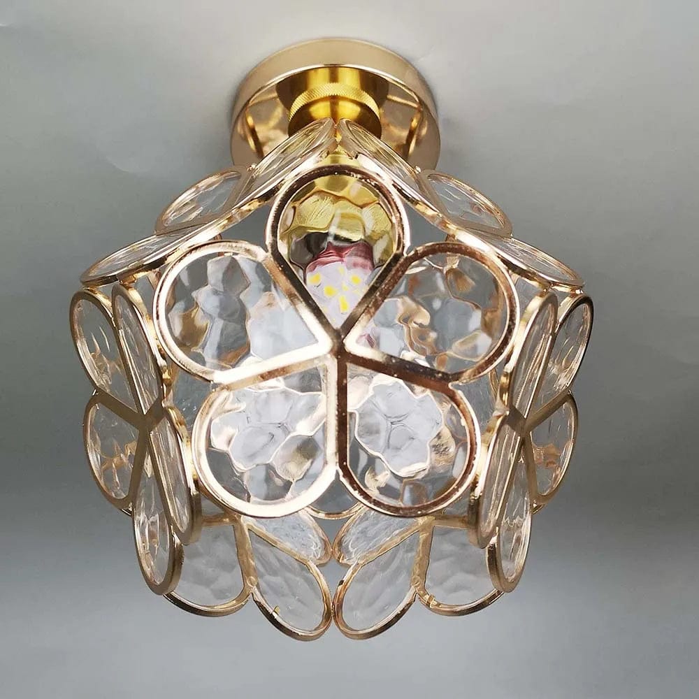 Flowers Style Glass Ceiling Light – Whimsical Elegance for Your Hallway