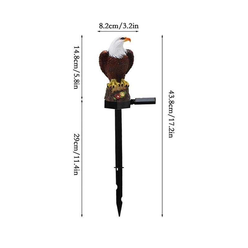 Solar-Powered Eagle Garden Light – Automatic Day/Night Operation