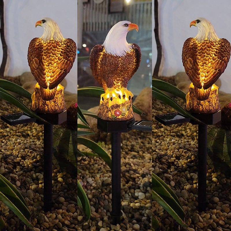 Solar-Powered Eagle Garden Light – Automatic Day/Night Operation