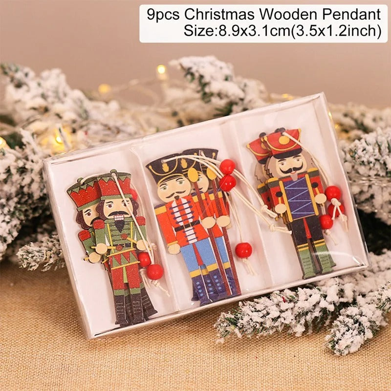 Christmas Gnomes Wooden Pendants – Festive Tree Decorations & Holiday Gifts