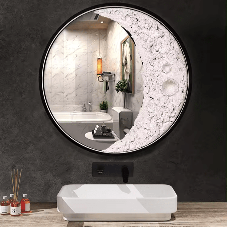 3D Moon Wall Lamp – Celestial LED Crescent Light