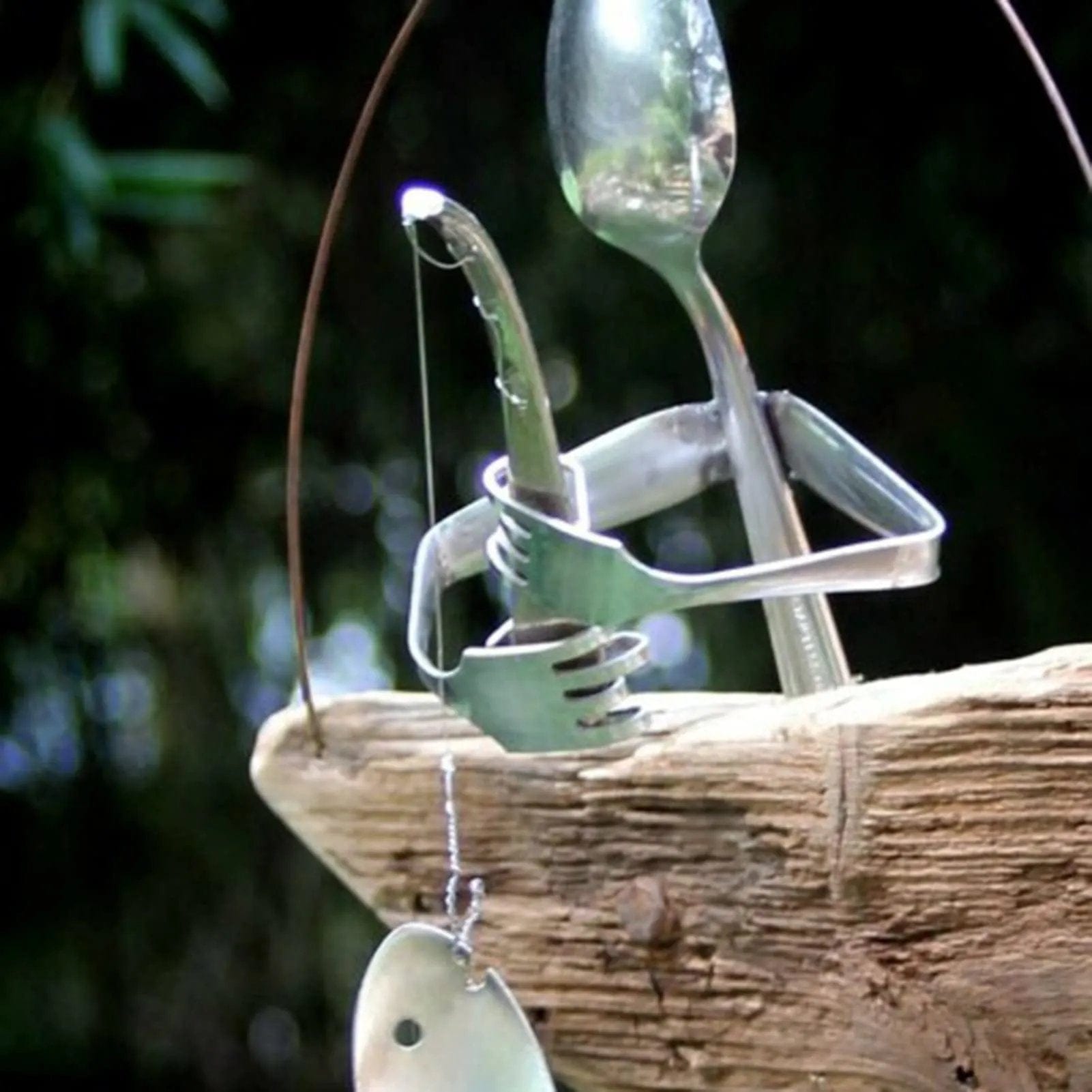 Elegant Spoon Fish Wind Chime – Handcrafted & Unique Décor