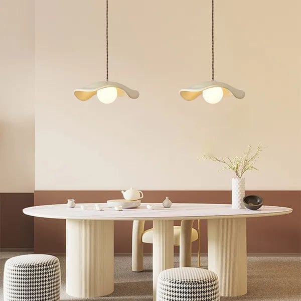 LotusGlow Pendant Light – Organic Elegance for Your Dining Space