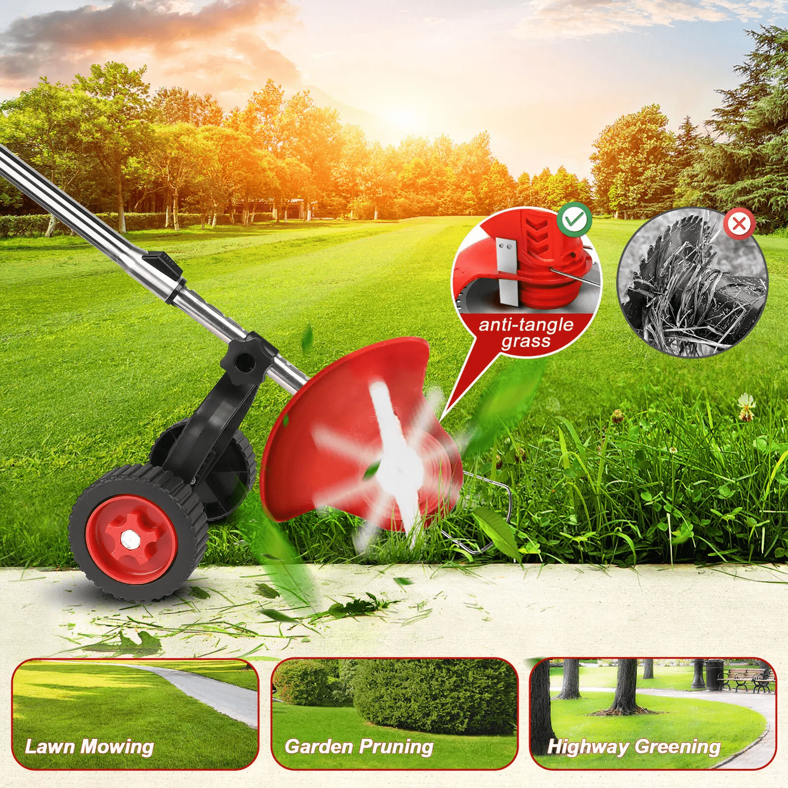 3-in-1 Wireless Turf Trimmer – Efficient Lawn Care Tool