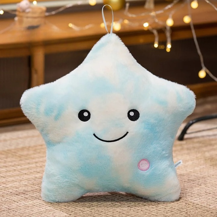 LED Glowing Star Plush Toy – Soft Pillow Doll for Kids & Home Décor