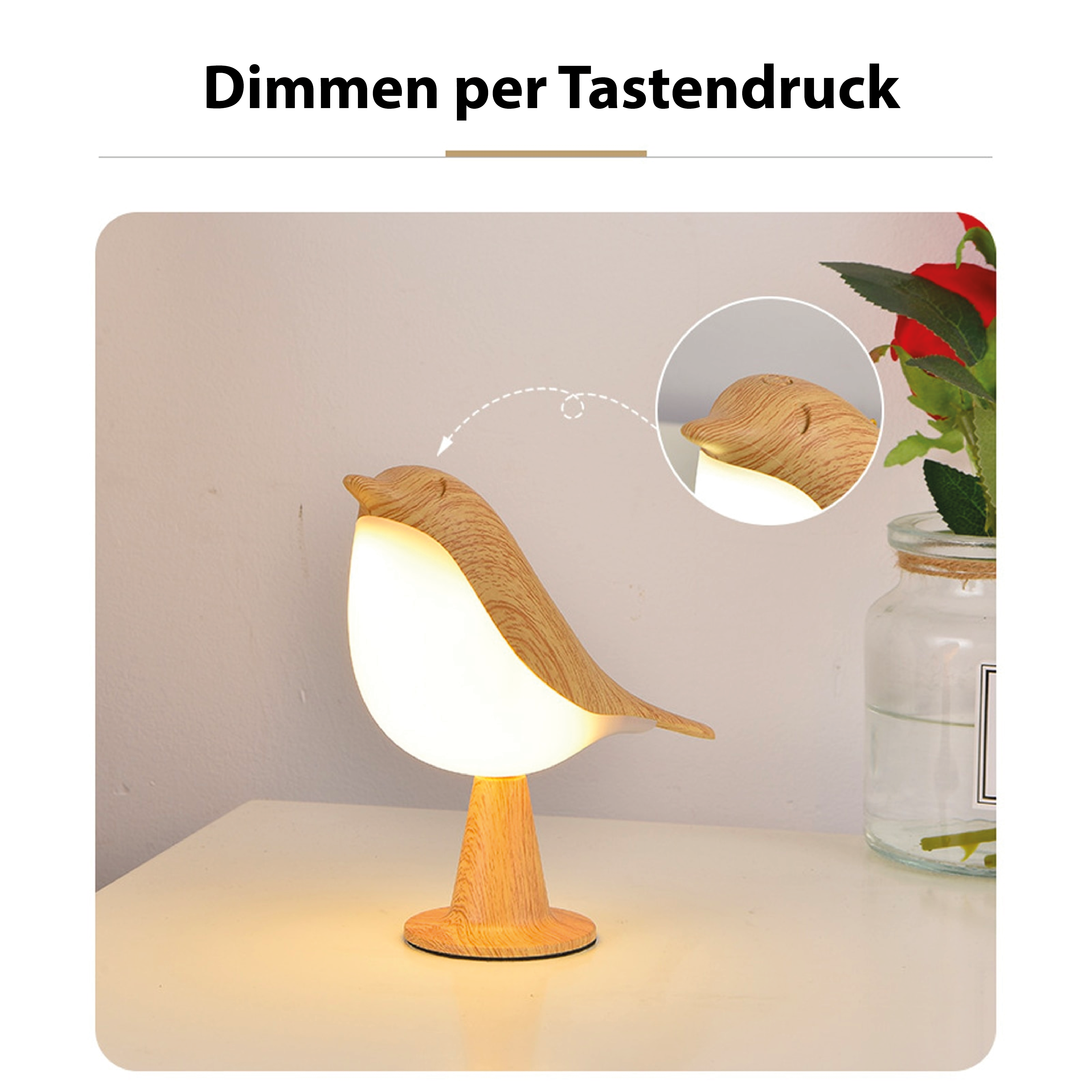 Birdie Lamp – Modern, Whimsical LED Light