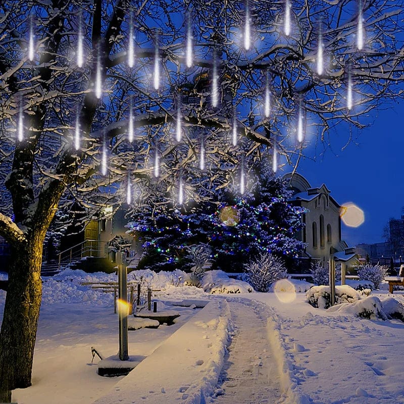 Enchanting Snowfall LED Lights – Magical Outdoor Decor