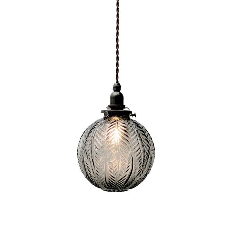 Colonial Global Pendant Light - Vintage Spherical Glass Design