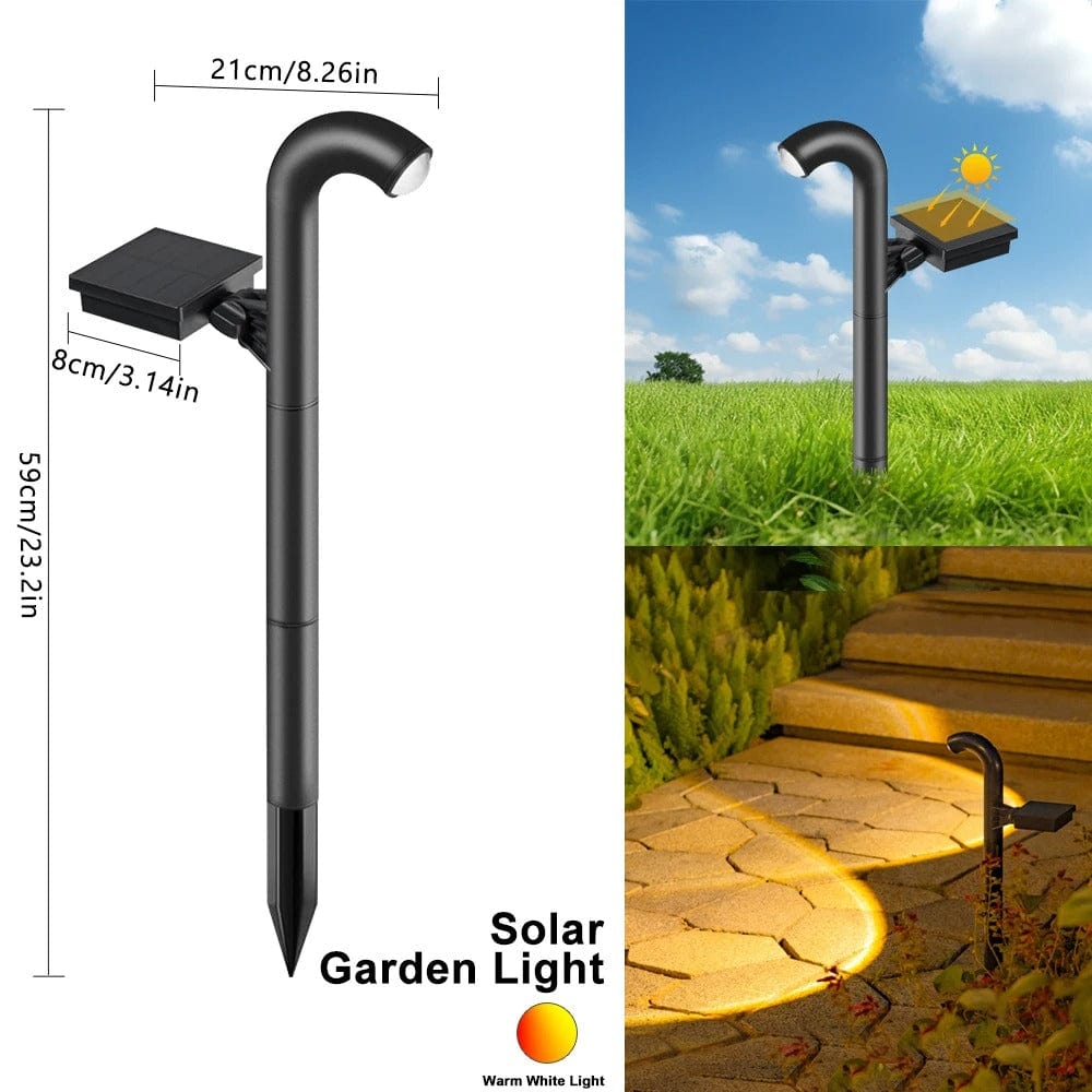 Solar Lawn Lights – Waterproof Outdoor Path Lights with Warm Glow