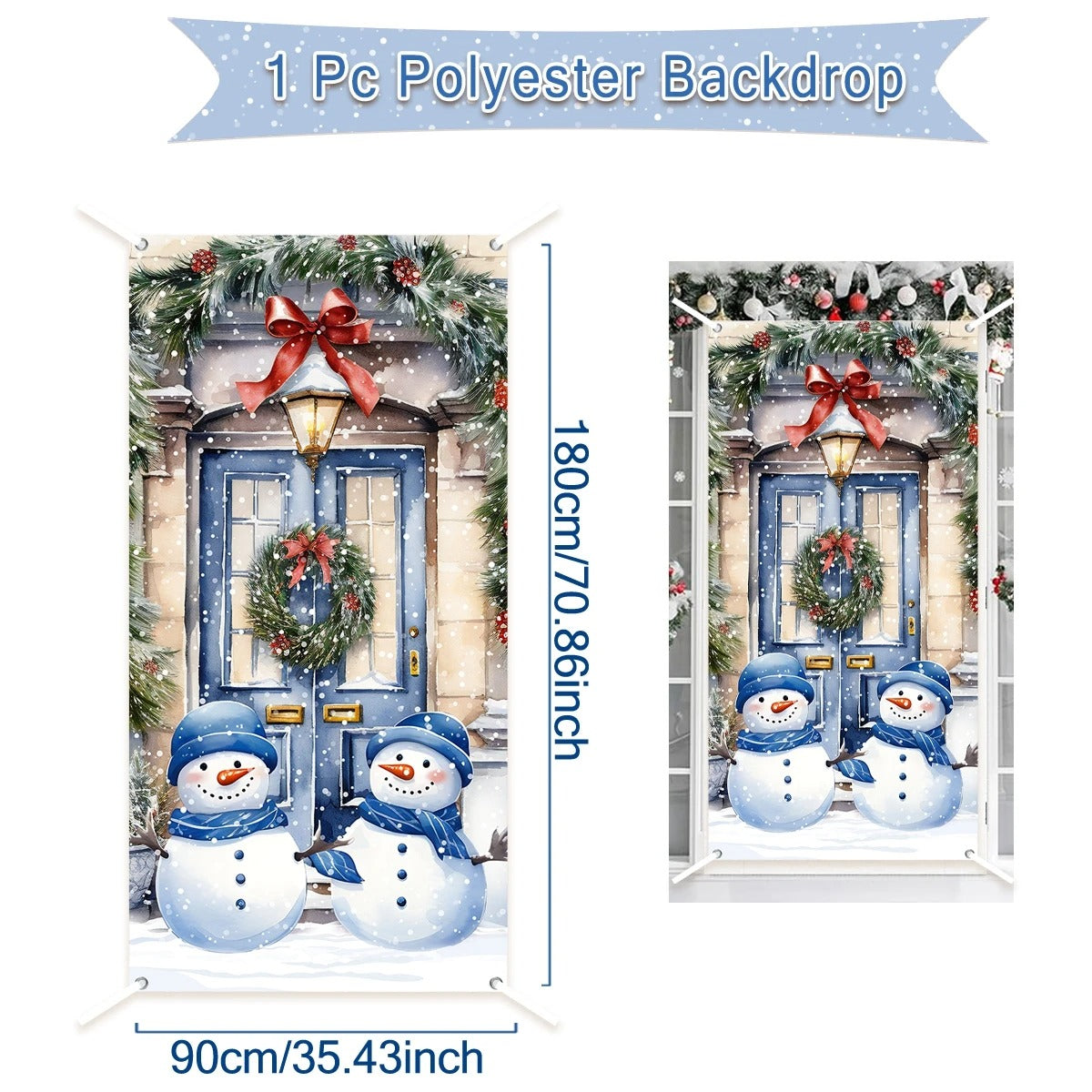 Festive Merry Christmas Door Banner – Holiday 2024-2025 Decoration