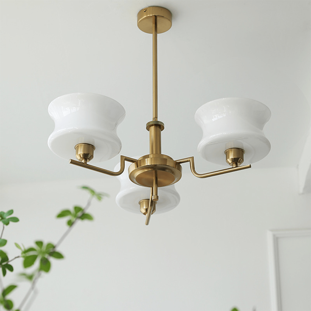 Vintage Gold Chandelier - Nostalgic Warmth for Living, Dining, or Bedroom